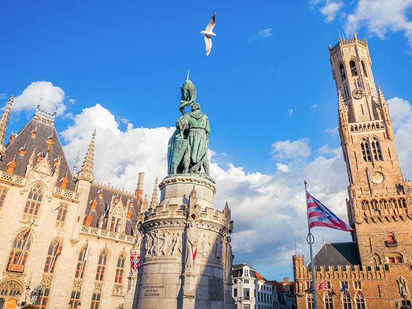 The Market Square in Bruges